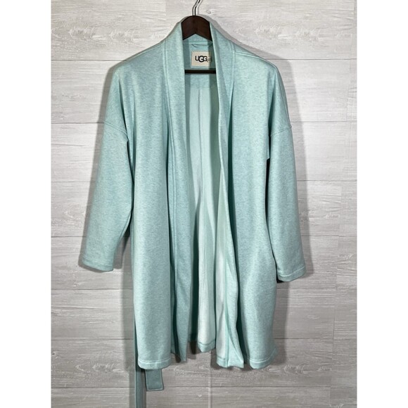 NWT UGG MONROSE Robe Mint Green Women’s S Incredibly Soft Stretchy Lounge Belted - Picture 1 of 10